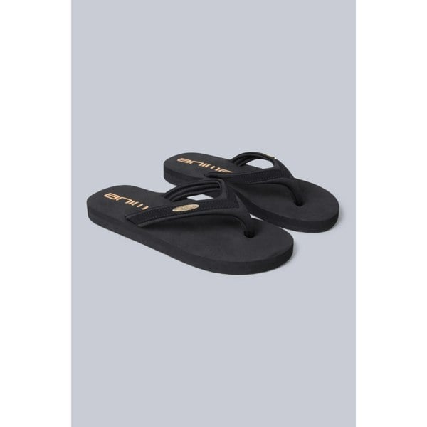 Animal Womens Swish Recycled Flip Flops - Black