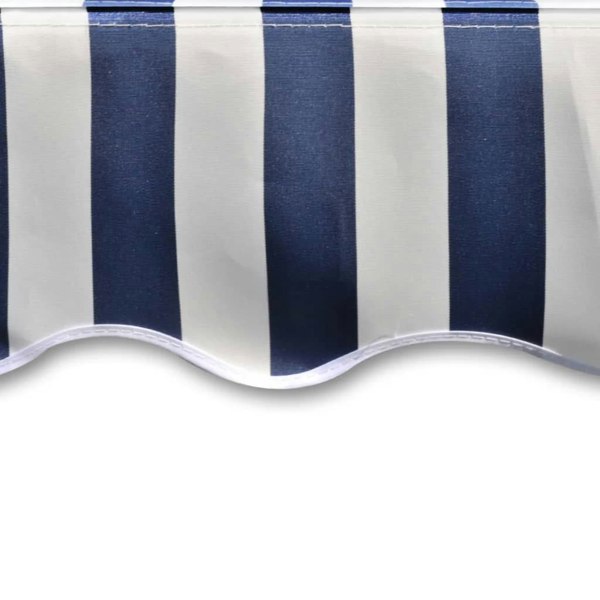 Berkfield Awning Top Sunshade Canvas Blue & White 450x300 cm