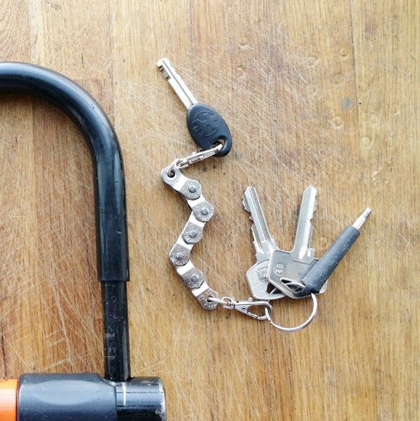 Paguro Recycled Bike Chain Vegan Keyring