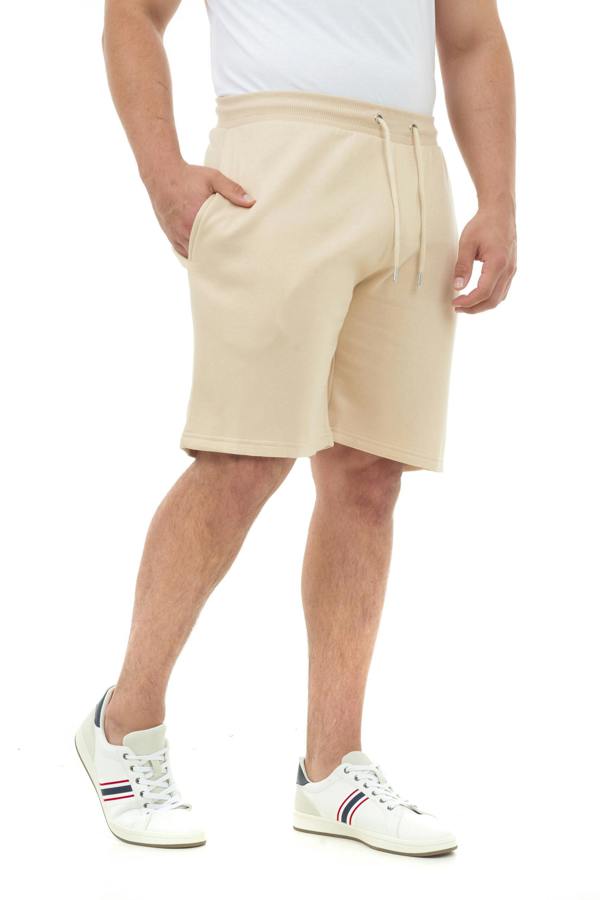 Smart Living Mens Basic Jersey Shorts - Stone