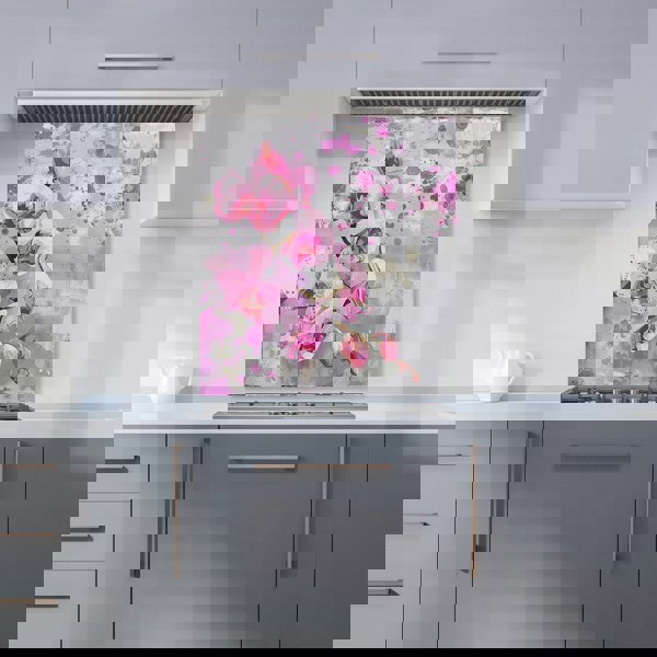 Warren Reed - Designer Orchids Splashart Kitchen Splashback