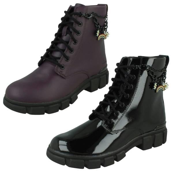 Clarks Girls Clarks Charm Detail Ankle Boots Evyn Charm O