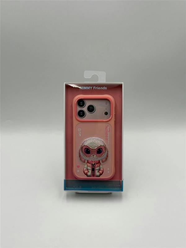 Nimmy Friends Nimmy Cool & Cute 2.0 Rabbit Case with MagSafe for iPhone 17 Pro 6.3" Pink - N-KMLL-IP17-PRO-08-A