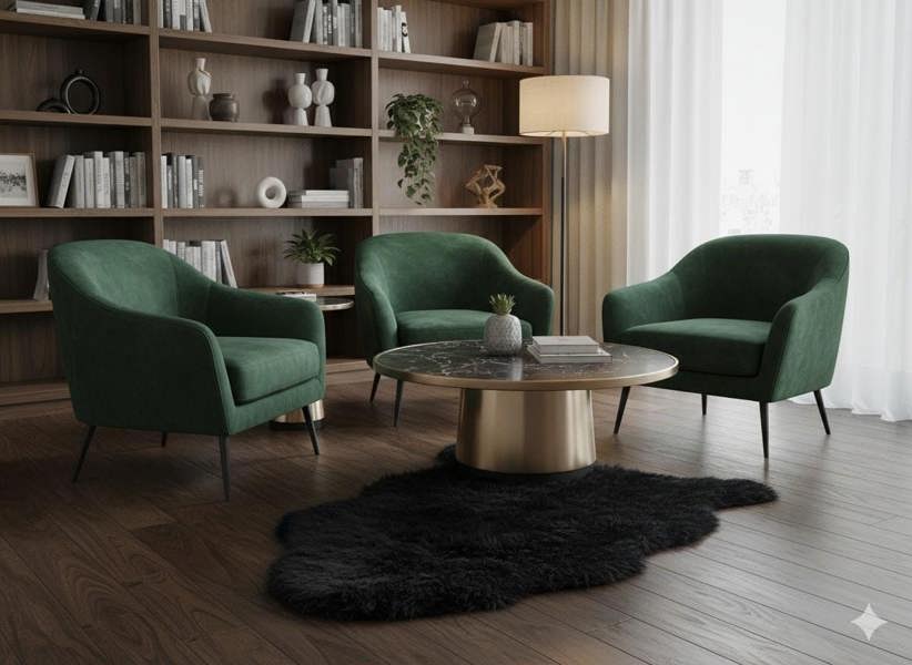 Faux Rabbit Fur Rug Black 60x90cm