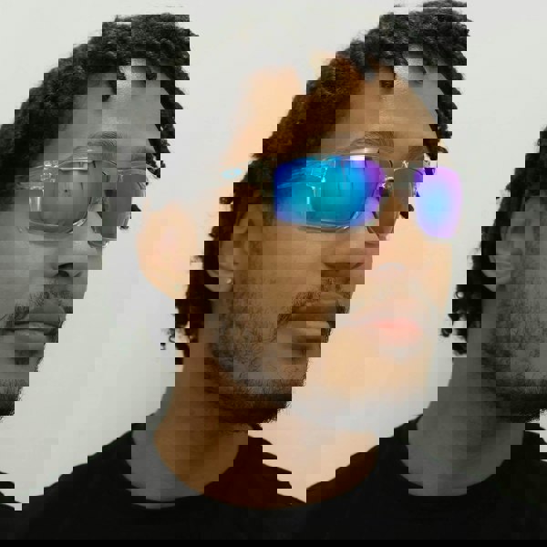 Oakley Sunglasses Sylas OO9448-04 Polished Clear Prizm Sapphire