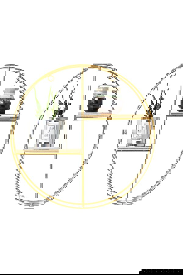 Living and Home Wall Hanging Storage Display Decorative Shelf Metal Floating Plant Stand