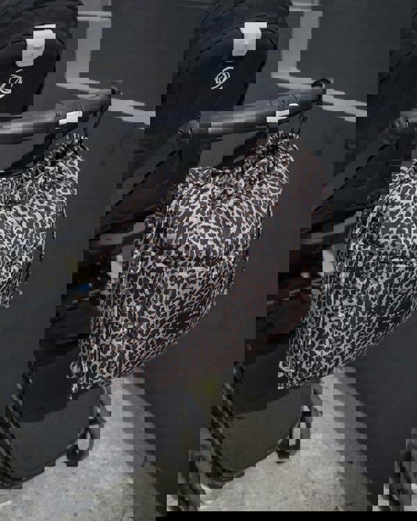 Tiba + Marl Luna Drawstring Changing Tote Leopard Print