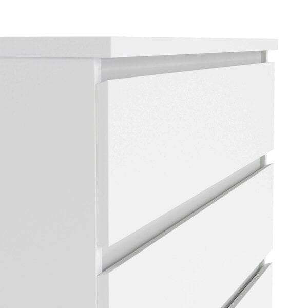 Wyld Haus Budapest White Wooden Storage Chest 5 Drawers