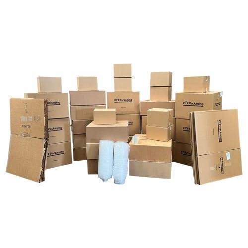 Reuseabox 2-3 Bedroom Moving Boxes Pack – 30 Mixed Cardboard Boxes