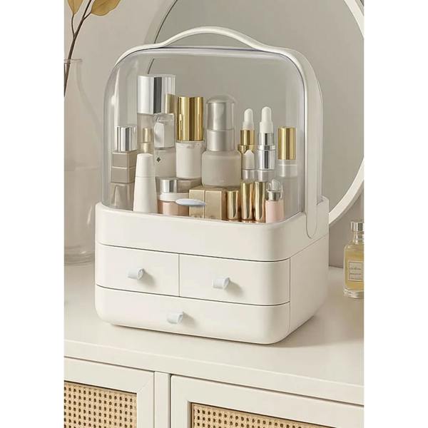Dragodirect Acrylic Makeup Organizer Cosmetic Storage Box for Brushes Accessories