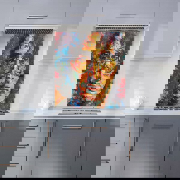 Warren Reed - Designer Psychedelic Portrait of Lennon Kitchen Splashback