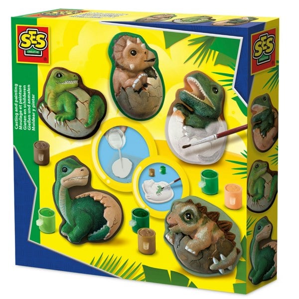  SES Creative Casting and painting - Dino eggs