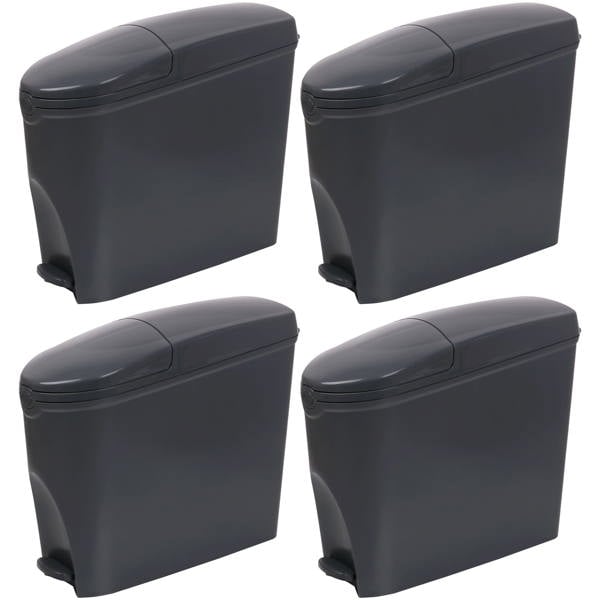 ProWashroom Pro Washroom Sanitary Bin 20L x4 Hygienic Disposal Pedal Bins Baby Hygiene Products