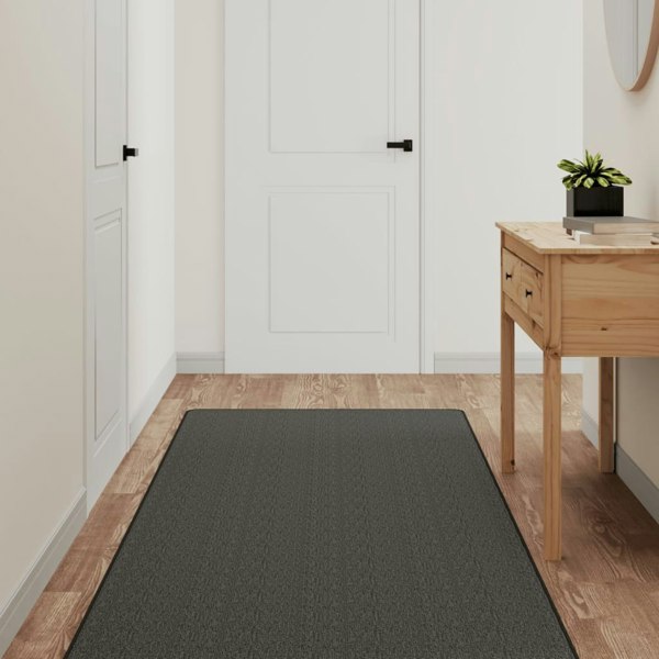 Berkfield Carpet Runner Sisal Look Anthracite 80x150 cm