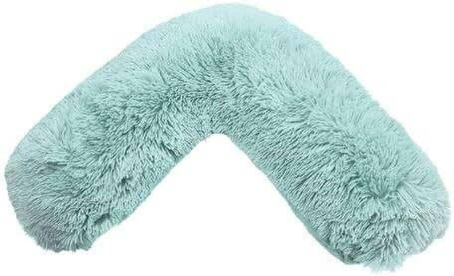 Night Zone Cuddles V Shaped Pillow – Orthopaedic Support Cushion with Case or Cover Only - Duck Egg - Cover Only