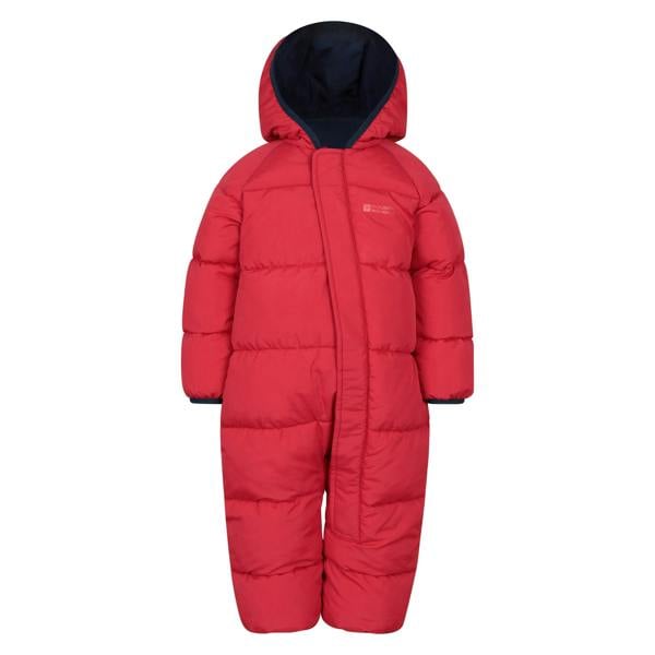 Mountain Warehouse Childrens/Kids The Frosty Junior Babysuit - Dark Red - 
