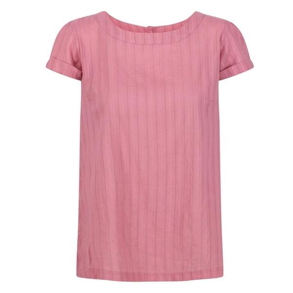 Regatta Womens/Ladies Jaelynn Dobby Cotton T-Shirt - Heather Rose - 