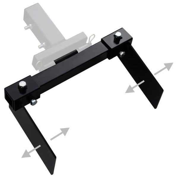 Berkfield Snow Plow Adapter for Lawn Mower Black
