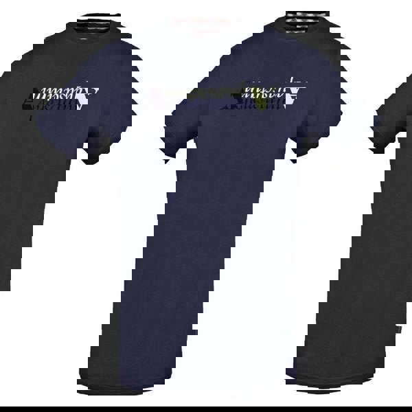 Aquascutum Mens Reflection Logo T-Shirt - Navy Blue