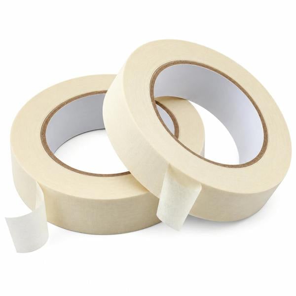 ATEK 24mm x 50m Masking Tape Easy Tear DIY Painting Decorating Beige