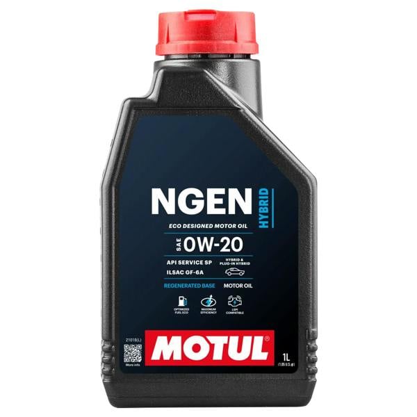 Motul NGen Hybrid 0W20 Fully Synthetic Engine Oil API SP ILSAC GF-6A