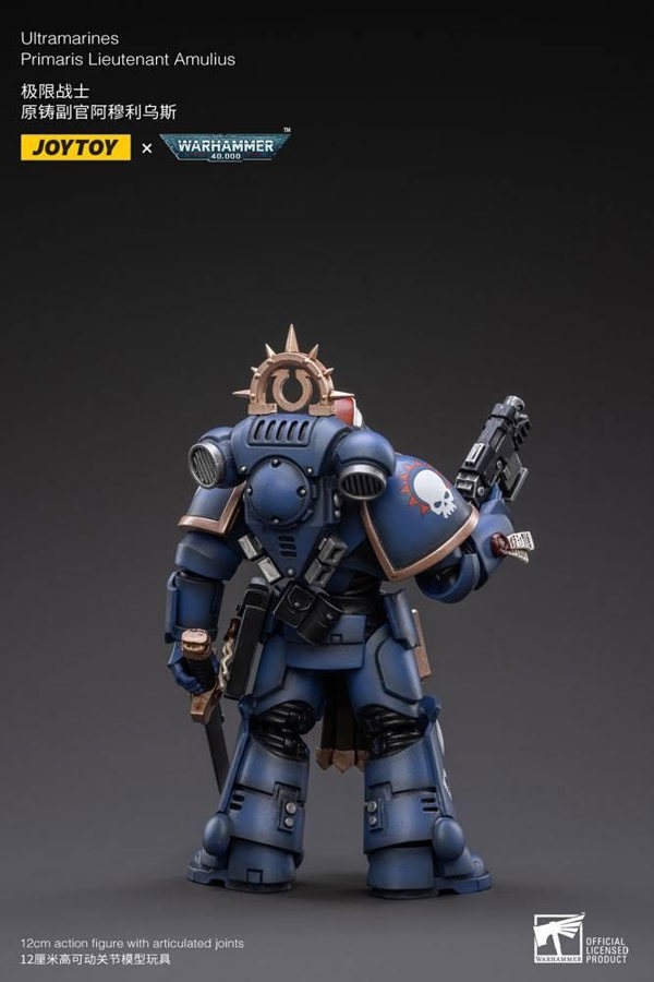 Joy Toys Warhammer 40K Ultramarines Primaris Lieutenant Amulius 1:18 Scale Joy Toy JT3044