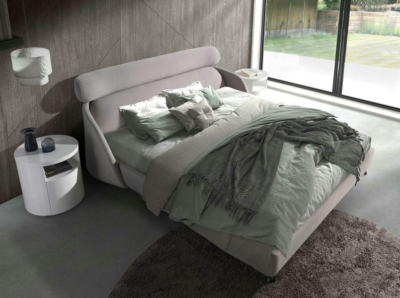Angel Cerdá Light Grey Fabric Bed 7161