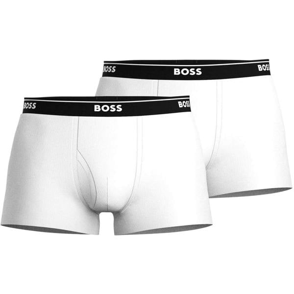 Boss Mens Logo Boxer Shorts (Pack of 2) - White - 