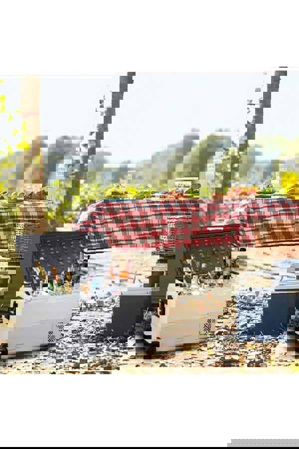 Living and Home 36L Portable Car Compressor Refrigerator for Camping Road Trip