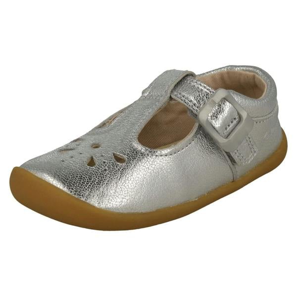 Clarks Girls Clarks Casual T-Bar Shoes Roamer Star