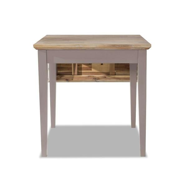 Statement Furniture Florence Square Extendable Kitchen Dining Table, Drop Down Leaf Small Table