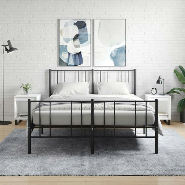 Berkfield Bedside Cabinets 2 pcs White 40x35x50 cm Engineered Wood