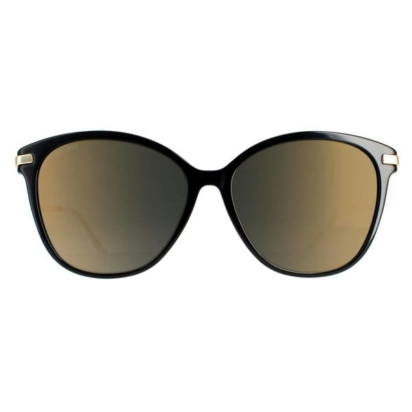 Jimmy Choo Sunglasses Peg/F/S 807 FQ Black Grey Gradient Gold Mirror