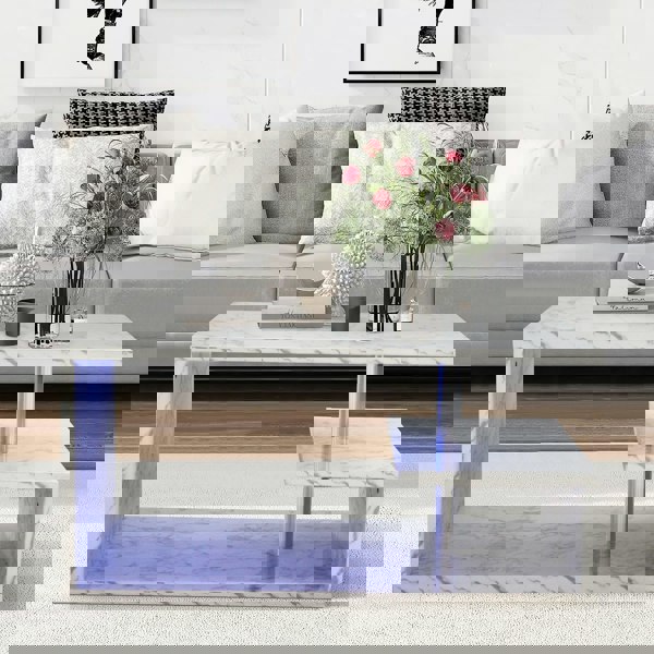 Comfy Living Burnham High Gloss Coffee Table with LED's