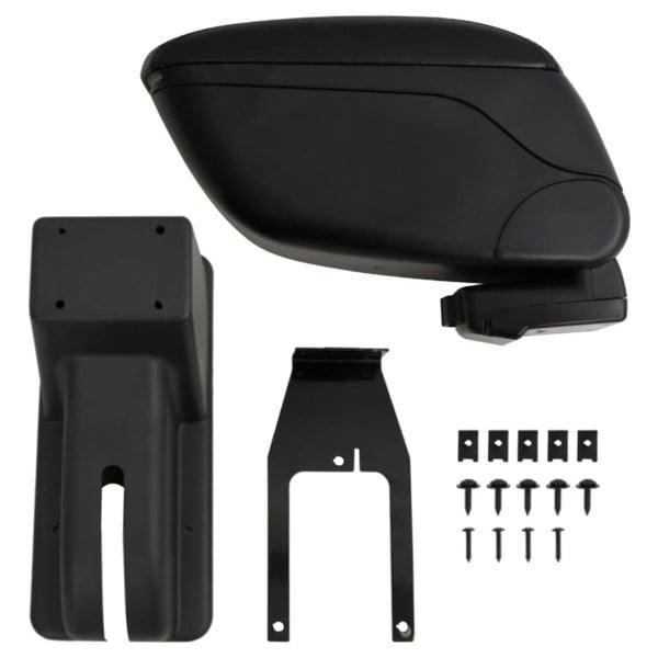 Berkfield Car Armrest Black 12x29x(32-46) cm ABS