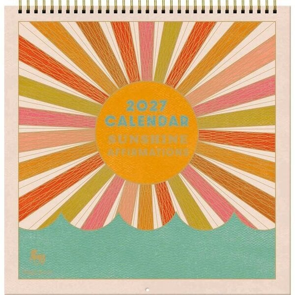Sunshine Affirmations Calendar 2027, Wall Calendars, Month To View, Lifestyle, Gift