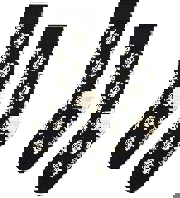 Happy Socks - Doggo Socks, Black/cream - Boxers - and - Briefs.net