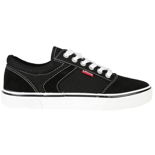 Levis Childrens/Kids Philly Leather Low Trainers - Black