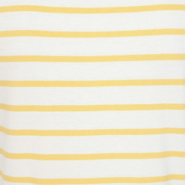 Lazy Jacks LJ8 - Ladies Short Sleeve Striped Breton Top - Lemon