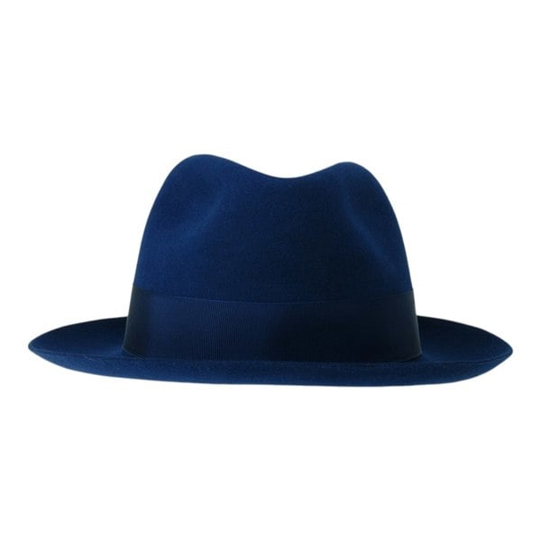 Gamble & Gunn 'Camden' Navy Blue Fur Felt Trilby