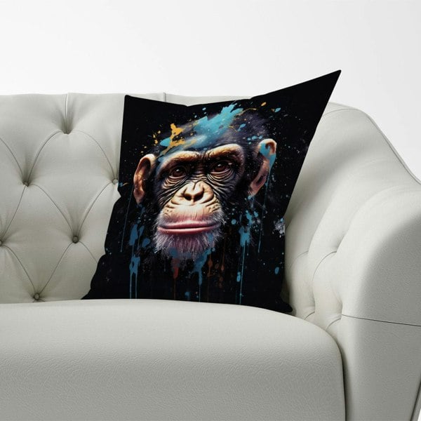 Warren Reed Monkey Face Splashart with Blue Cushions