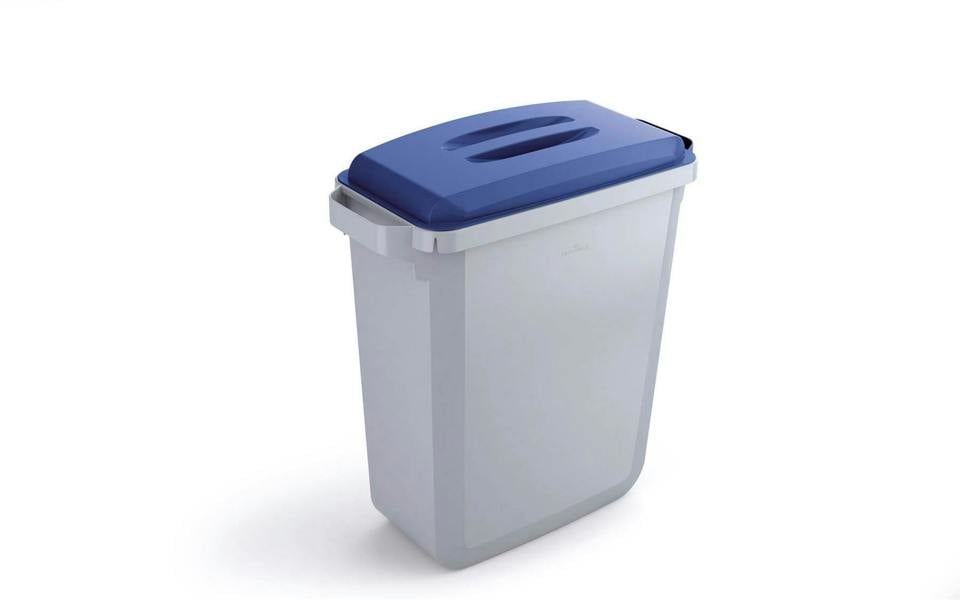 Durable 60L Bin Lid Blue | Rectangular Recycling Bin Lid | Food Safe | DURABIN