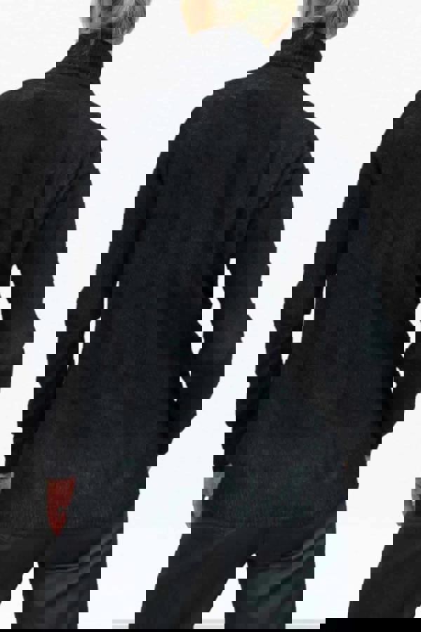 Paulo Due Women's Long Sleeve Roll Neck Jumper Fluffy Knit