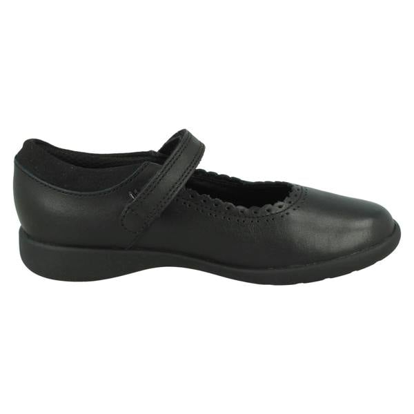 Clarks Girls Clarks Scalloped Edge Mary Jane School Shoes Etch Pure K