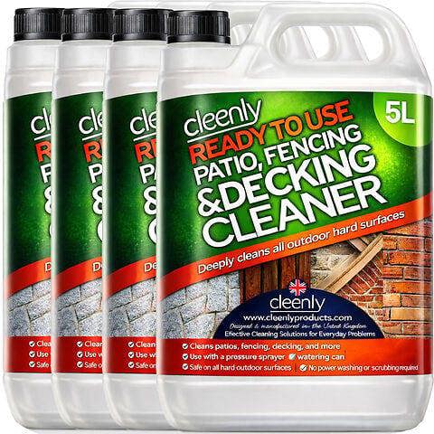 Cleenly Ready to Use Patio Cleaner, Removes Dirt and Grime From Patios, Decking, Driveways, Paving and More 20L