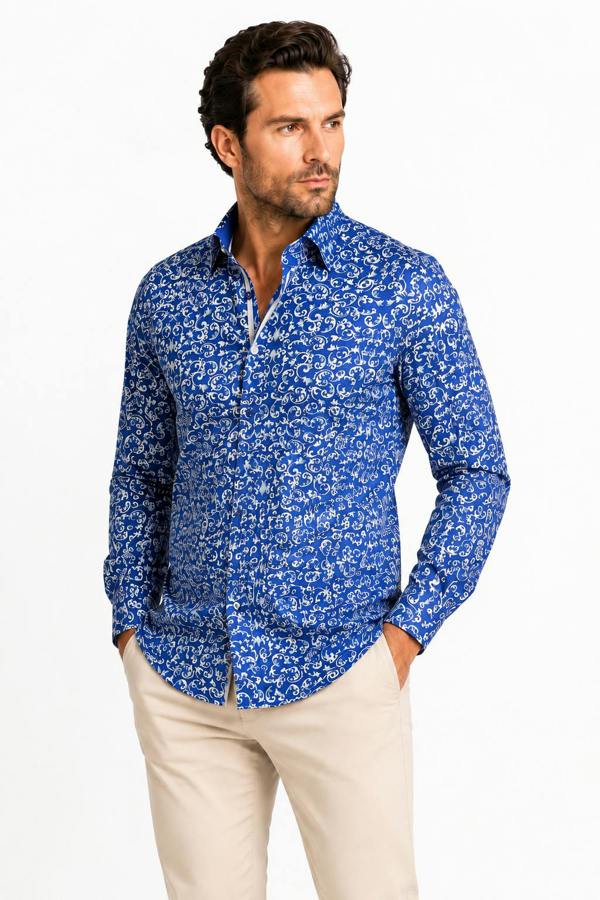 Claudio Lugli Ornamental Paisley Print Shirt