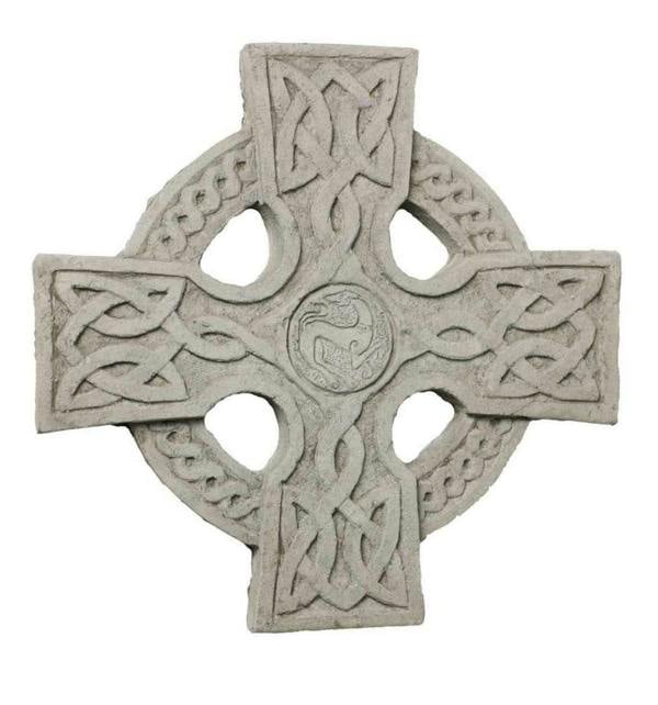 Intricately Detailed Celtic Cross Wall Plaque