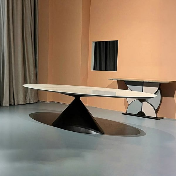 Rit Concept Pires Oval Dining Table, Sintered Stone
