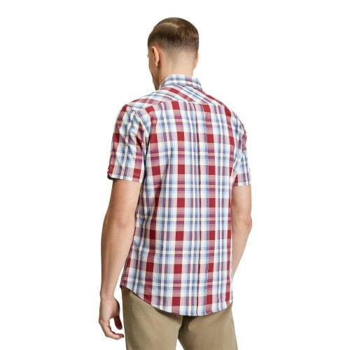 Ben Sherman Mens Classic Checked Shirt - Bordeaux