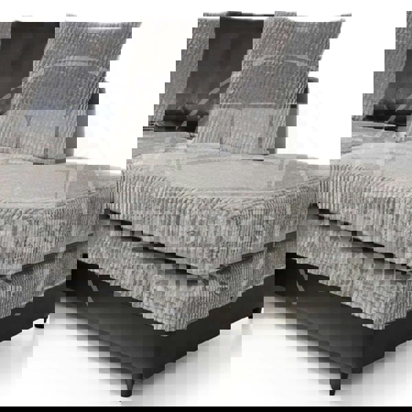 Luca Mixed Fabric 4 Seater Corner Sofa - Scatter Back - 4